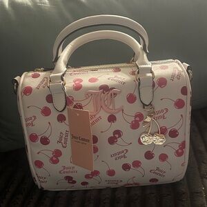 Juicy Couture Pink and White Cherry Satchel